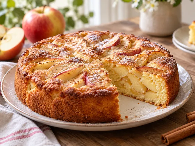 Шарлотка с яблоками