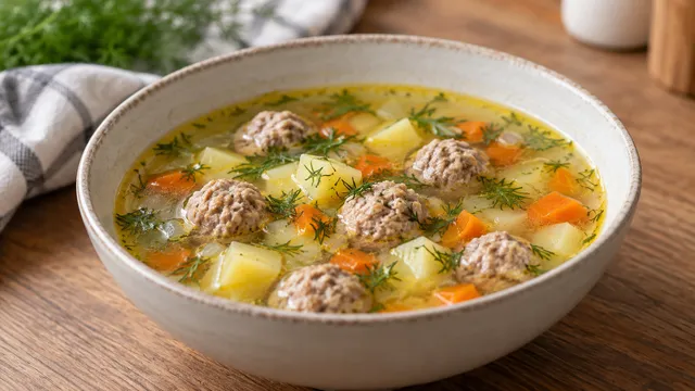 Суп с фрикадельками